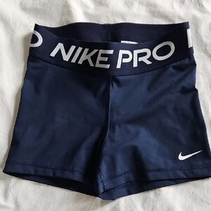 Nike Pro Dark Blue Athletic Shorts